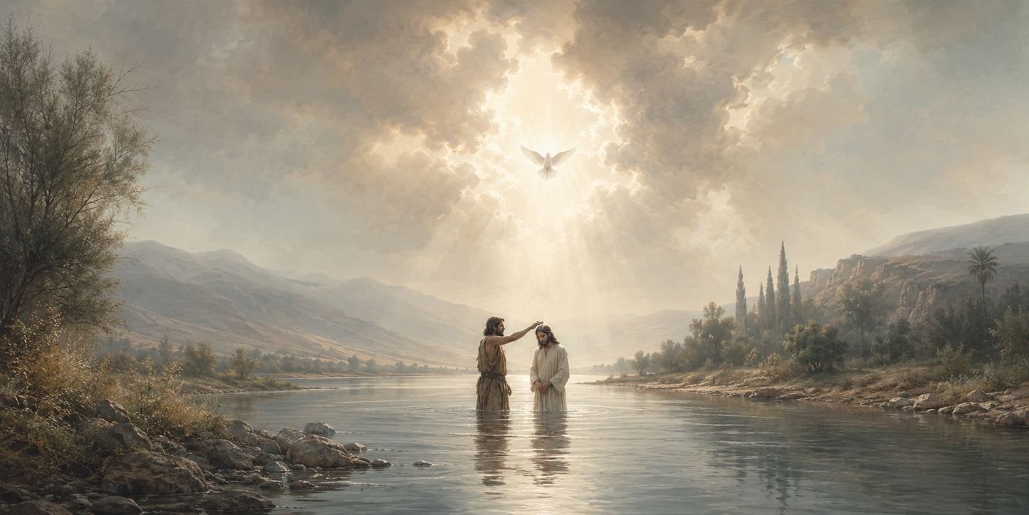 Baptism Today We Celebrate Jesus Baptism Christian Canvas