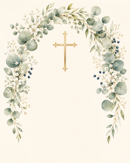 Editable Kids Baptism Certificate Printable Christian Baby Christening Keepsake
