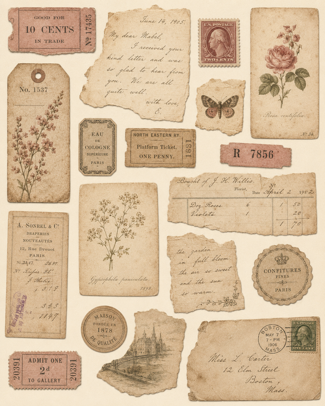 Christian Sympathy Card Vintage Ephemera Scripture Comfort
