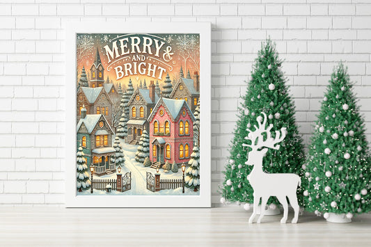 Whimsical Winter Village: Merry and Bright - Enchanting Holiday Village: A Merry & Bright Celebration