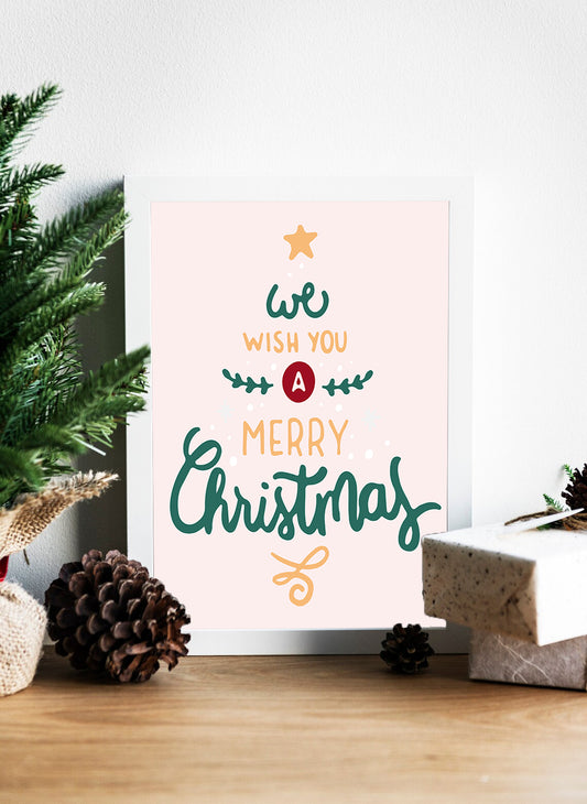 We Wish You Joy and Cheer Canvas - A Merry Christmas Greeting for All Hearts Canvas - A Classic Christmas Wish Canvas - Merry Christmas With Love