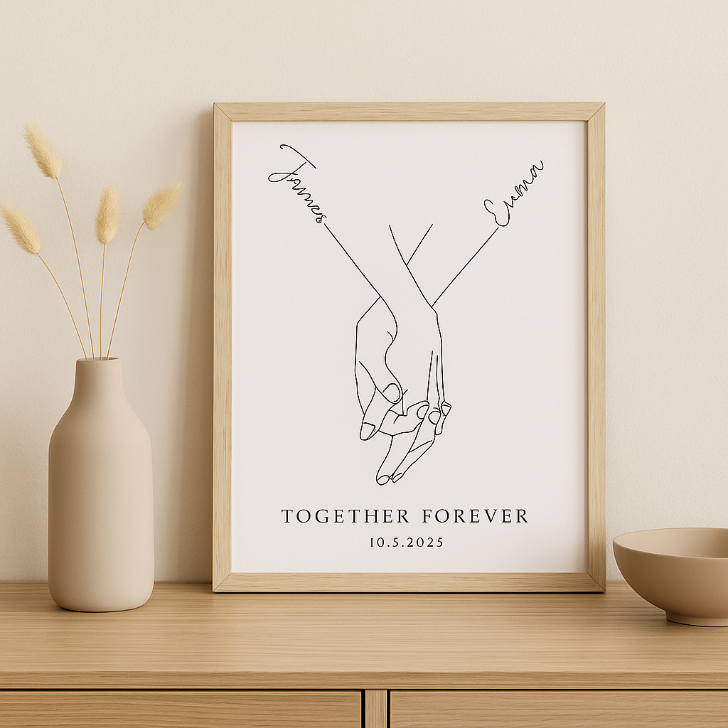 Wedding Vows Canvas Calligraphy Custom Handwritten Wedding Vows Wall Art