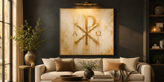 Custom Catholic Confirmation Chi Rho Christian Canvas