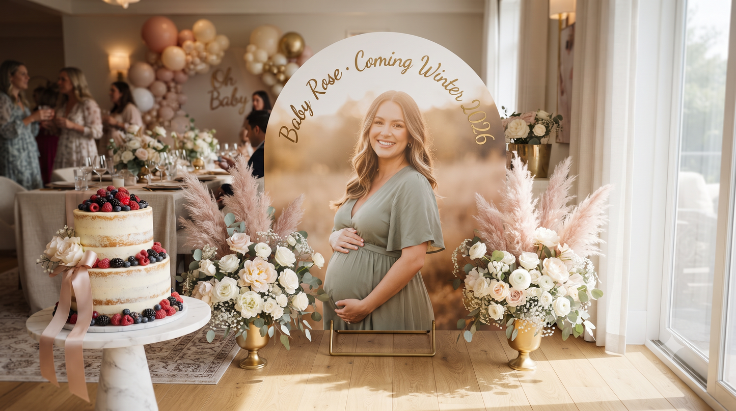 Custom Baby Shower Photo Arch Backdrop mockup