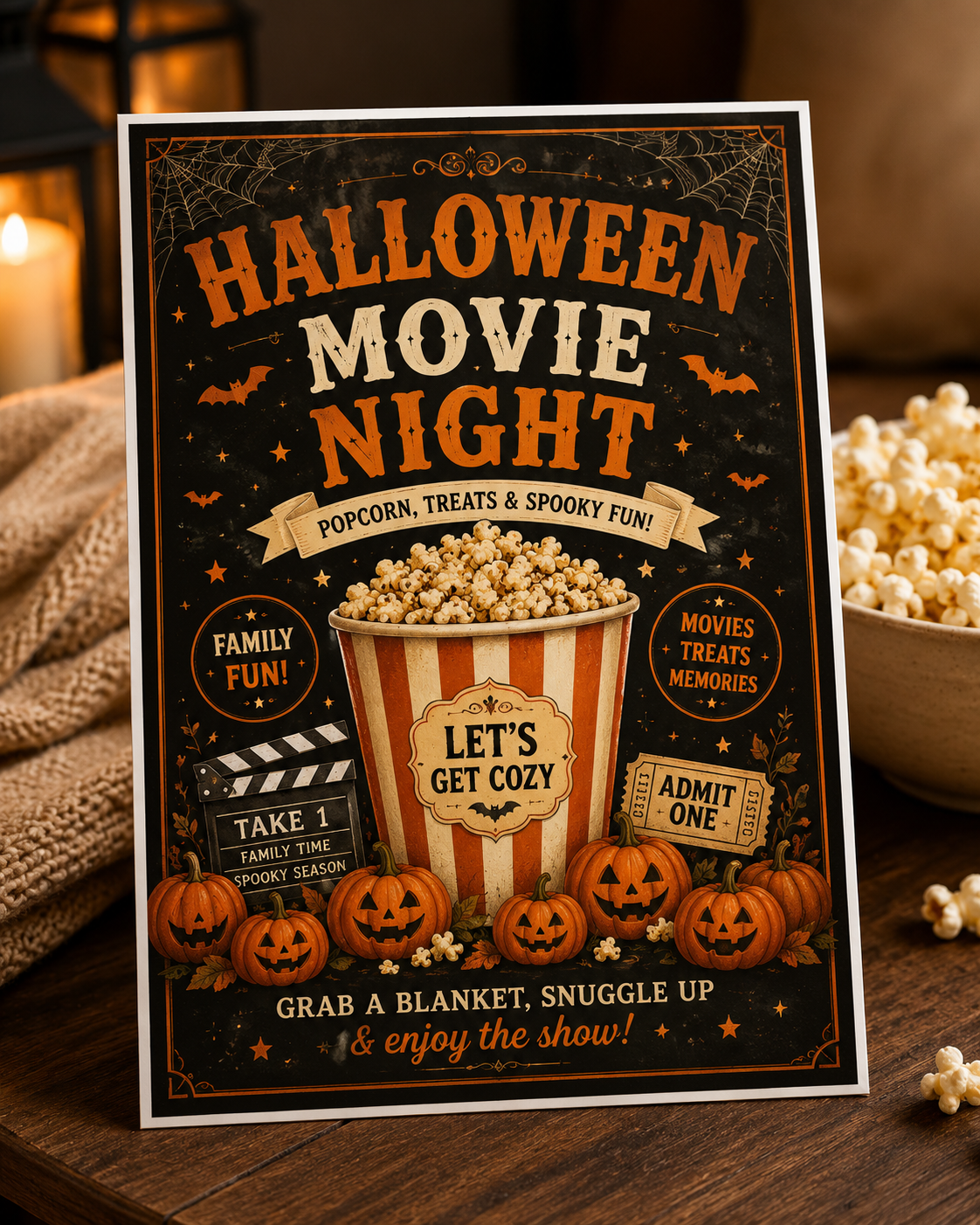 Halloween Movie Night Family Bundle Digital Download