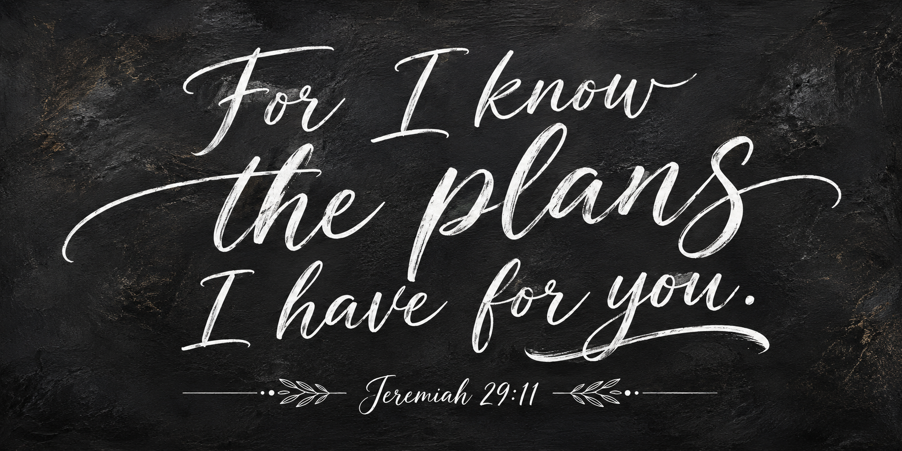 Jeremiah 29:11 Bible Verse Christian Canvas
