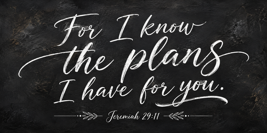Jeremiah 29:11 Bible Verse Christian Canvas