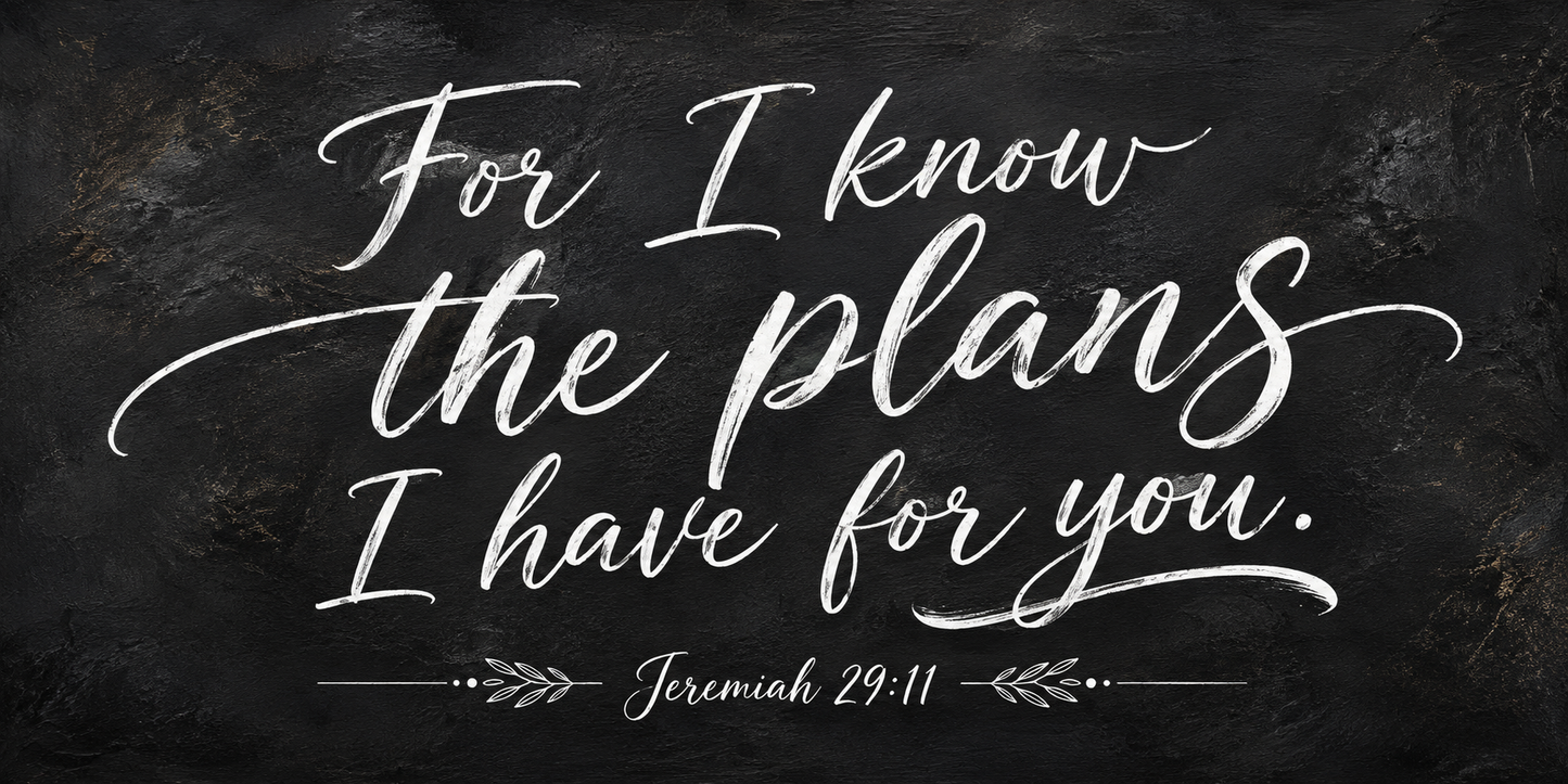 Jeremiah 29:11 Plans to Prosper Christian Canvas