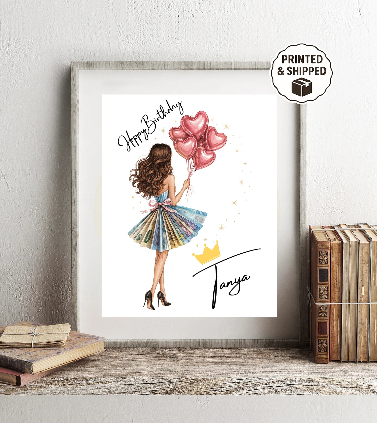 Custom Birthday Gift for Her Personalized Money Dress Happy Birthday