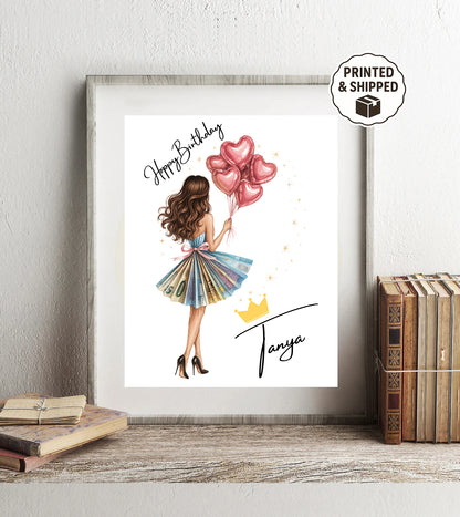 Custom Birthday Gift for Her Personalized Money Dress Happy Birthday