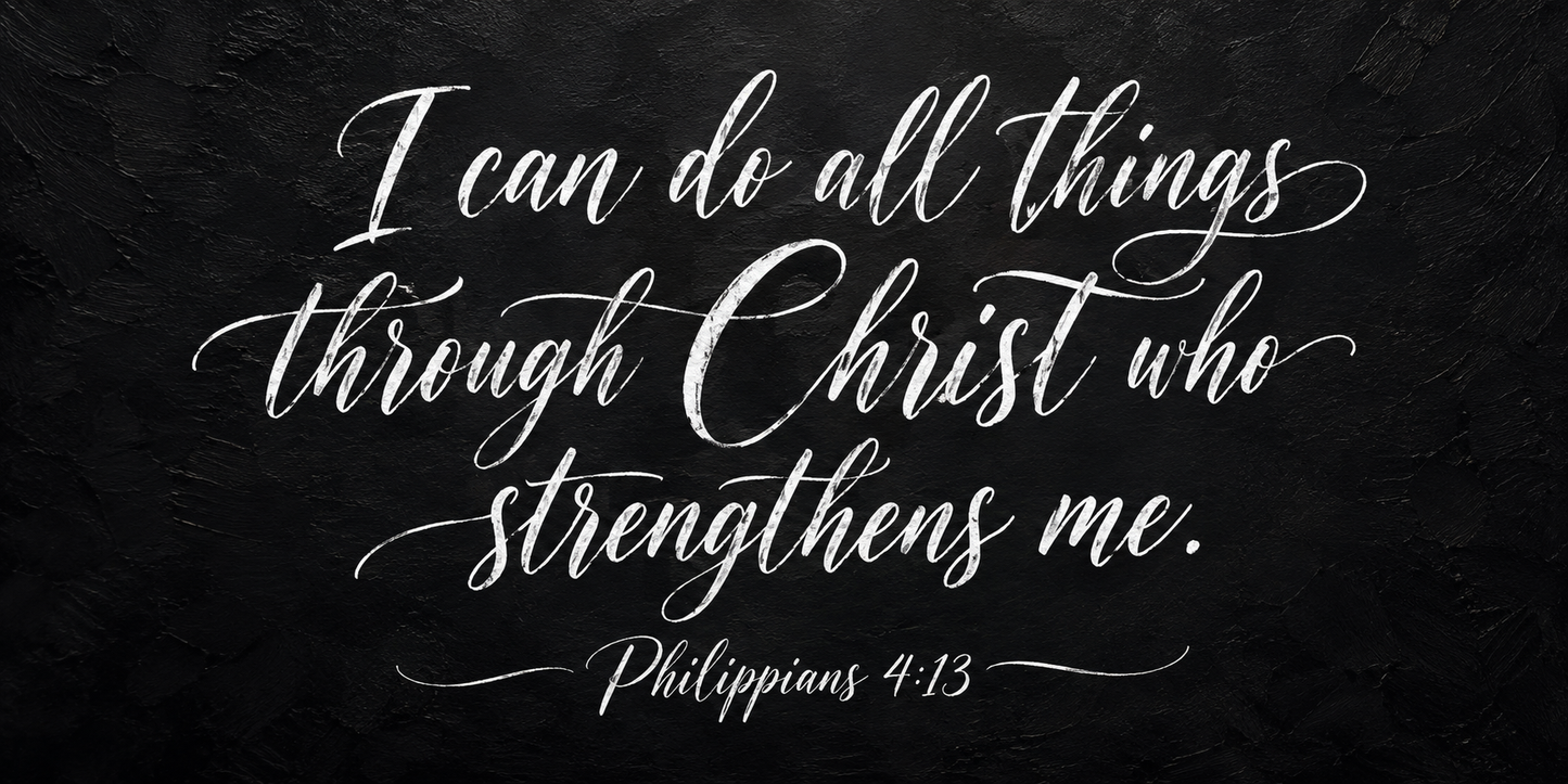 Philippians 4:13 I Can Do All Things Christian Canvas
