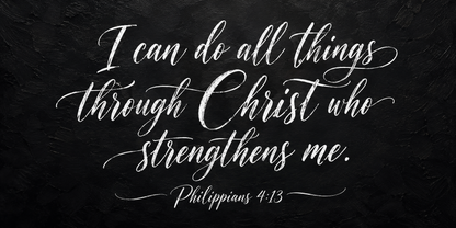 Philippians 4:13 I Can Do All Things Christian Canvas