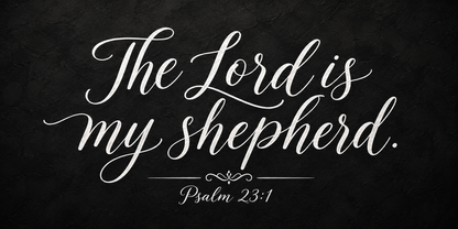 Psalm 23 The Lord Is My Shepherd Christian Bible Verse Canvas