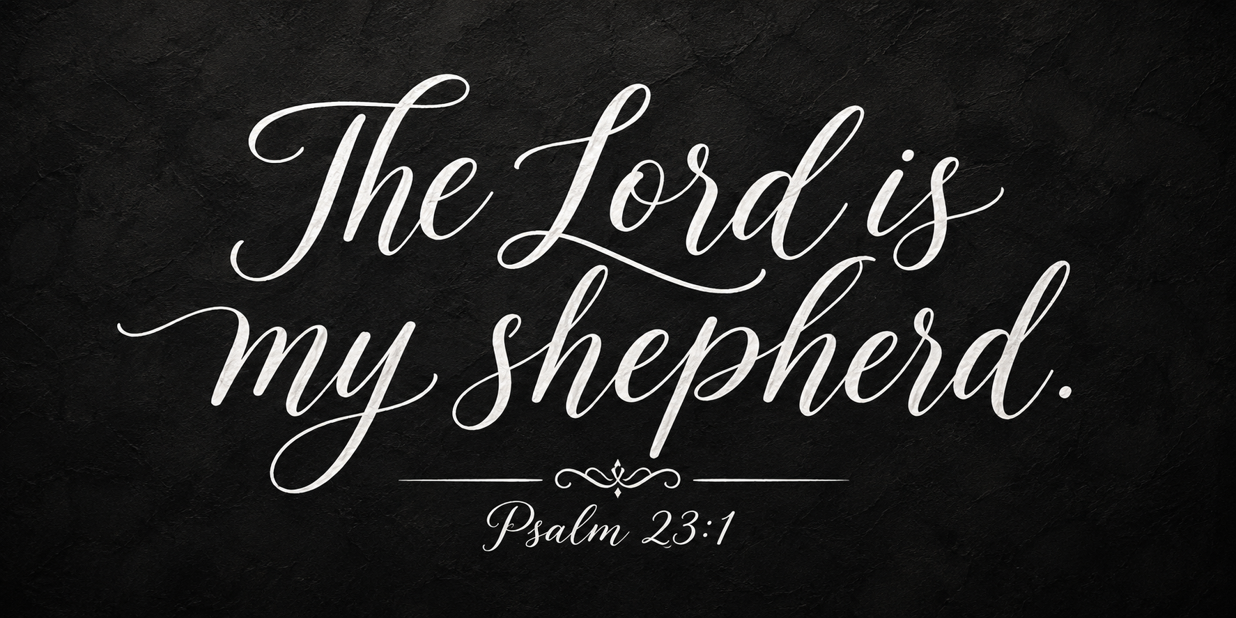 Psalm 23 Lord is My Shepherd Christian Canvas