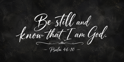Psalm 46:10 Be Still and Know Christian Canvas