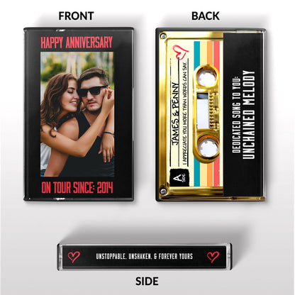 A Personalized Couple’s Playlist Mix tape - A Custom Mixtape for Two Hearts - Personalized Couple Mixtape – Custom Song Lyrics Gift for Him or Her