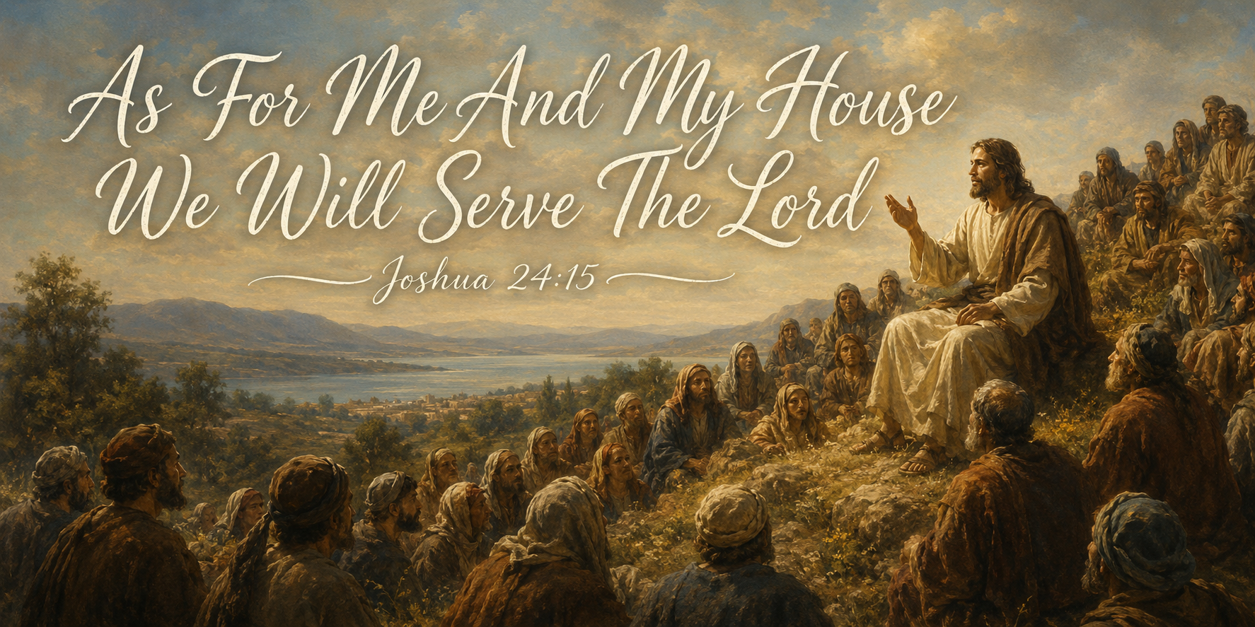 Sermon on the Mount Beatitudes Modern Christian Canvas