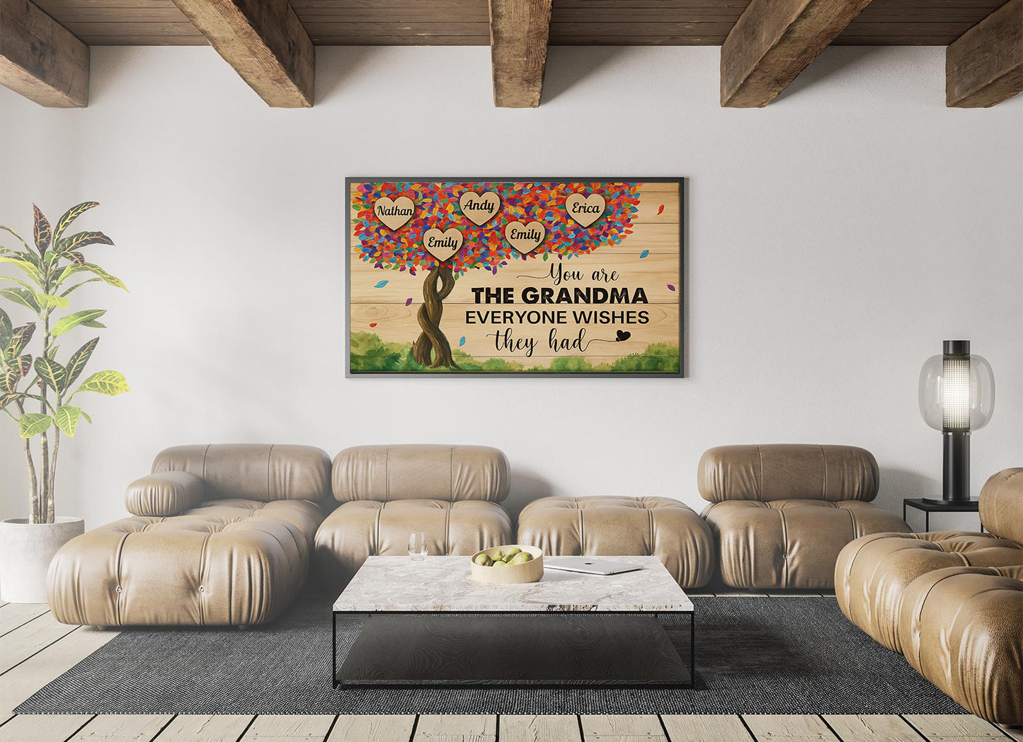 Personalized Grandma Gift  Custom Family Tree Sign with Grandkids’ Names You Are the Grandma Everyone Wishes They Had  Mother’s Day Gift