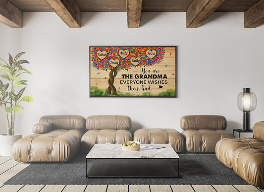 Personalized Grandma Gift  Custom Family Tree Sign with Grandkids’ Names You Are the Grandma Everyone Wishes They Had  Mother’s Day Gift