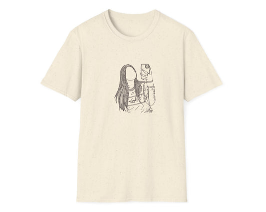 Personalized Embroidered Hoodie from Photo | Custom Outline Drawing T-shirt| Best Friend Gift | Couple T-short| Family Portrait T-shirt