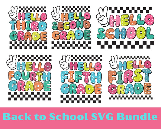 Back To School Bundle - First Day Of School Design - Back to School Sublimation - Ready To Learn Design - Teacher Life Design - Study Time Design
