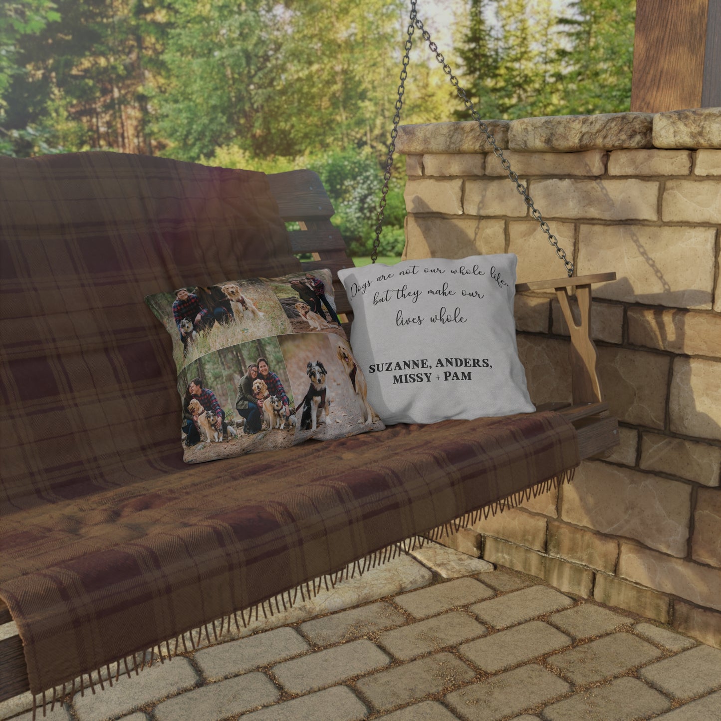 Personalized Photo Collage Pillow Custom Picture Cushion with Pets, Family, or Couple Photos Perfect Gift for Home & Loved Ones