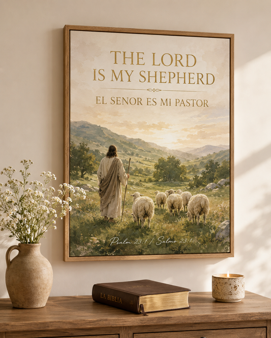El Senor Es Mi Pastor Bilingual Canvas
