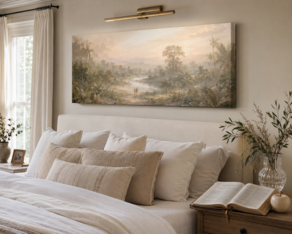 Garden of Eden Modern Neutral Fine Art Canvas
