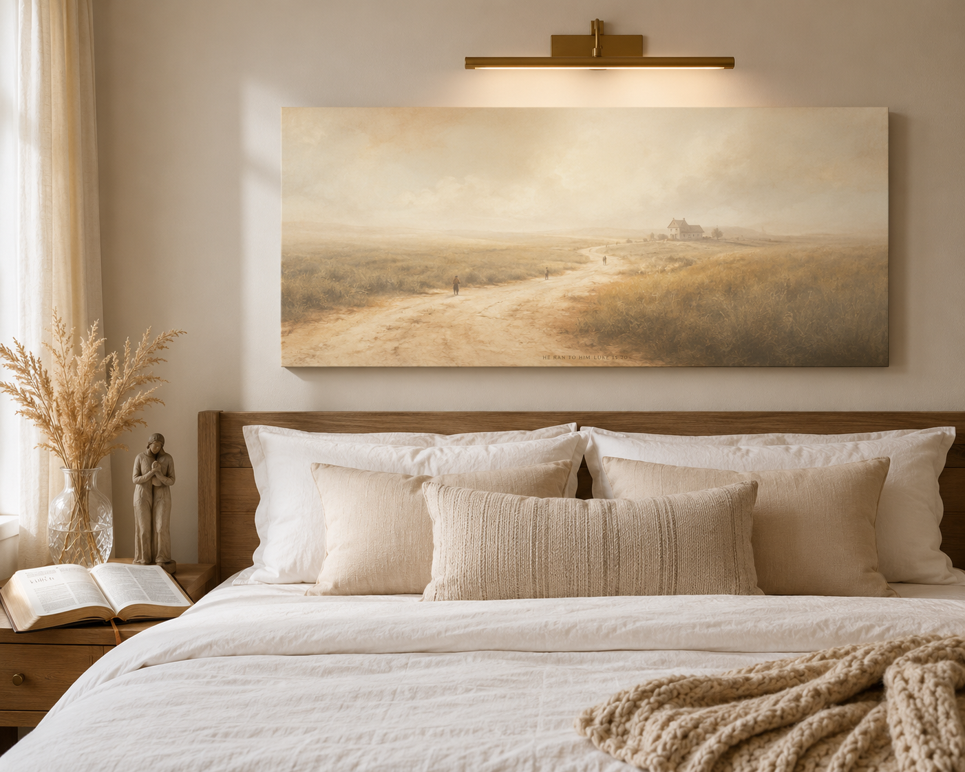 Prodigal Son Returns Modern Neutral Fine Art Canvas