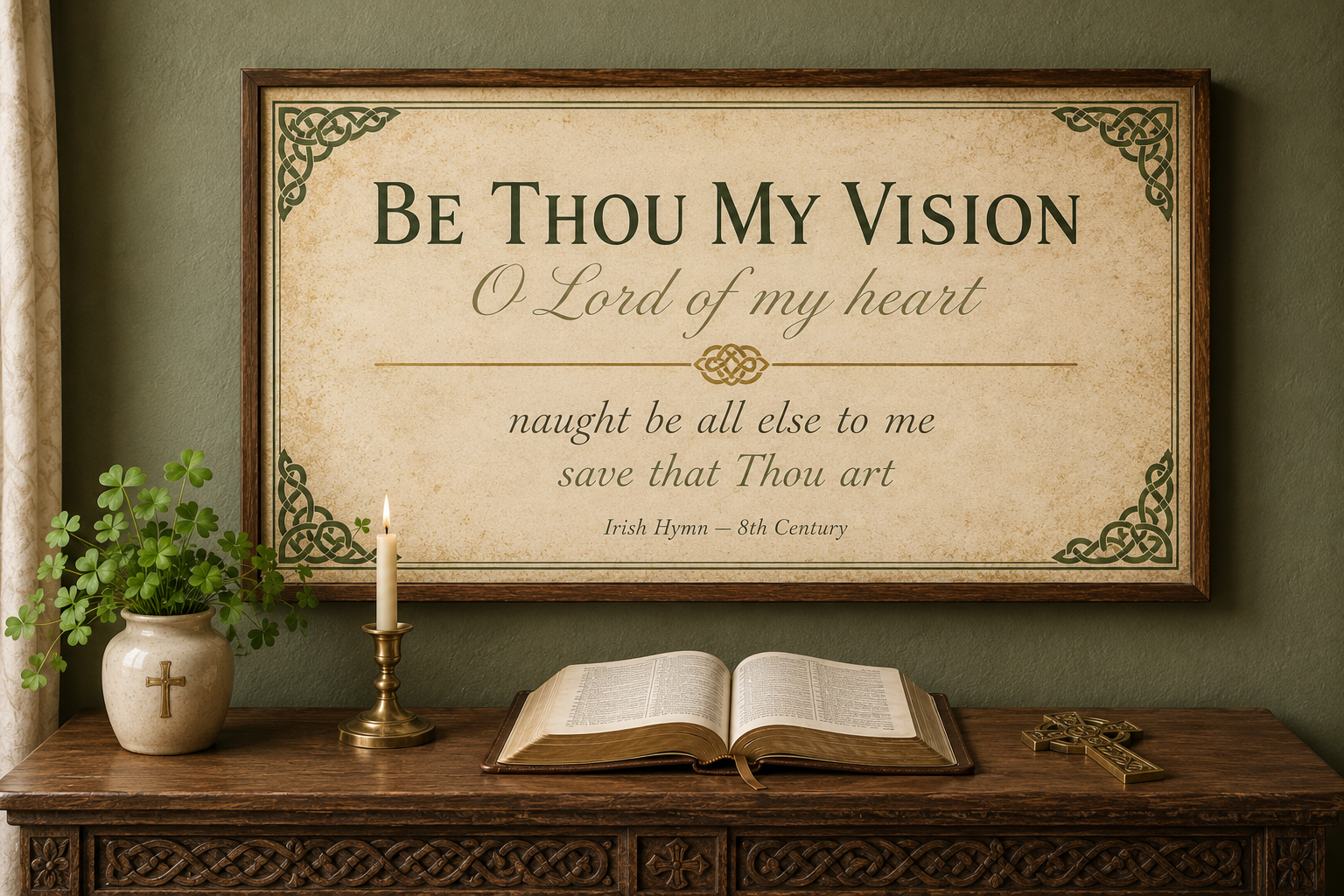 Be Thou My Vision Celtic Christian Canvas