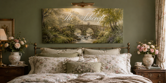 Custom Family Name Stone Bridge Canvas