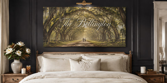 Custom Family Name Savannah Live Oak Avenue Canvas