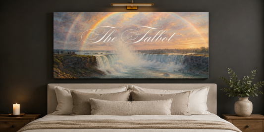 Custom Family Name Niagara Falls Mist Canvas