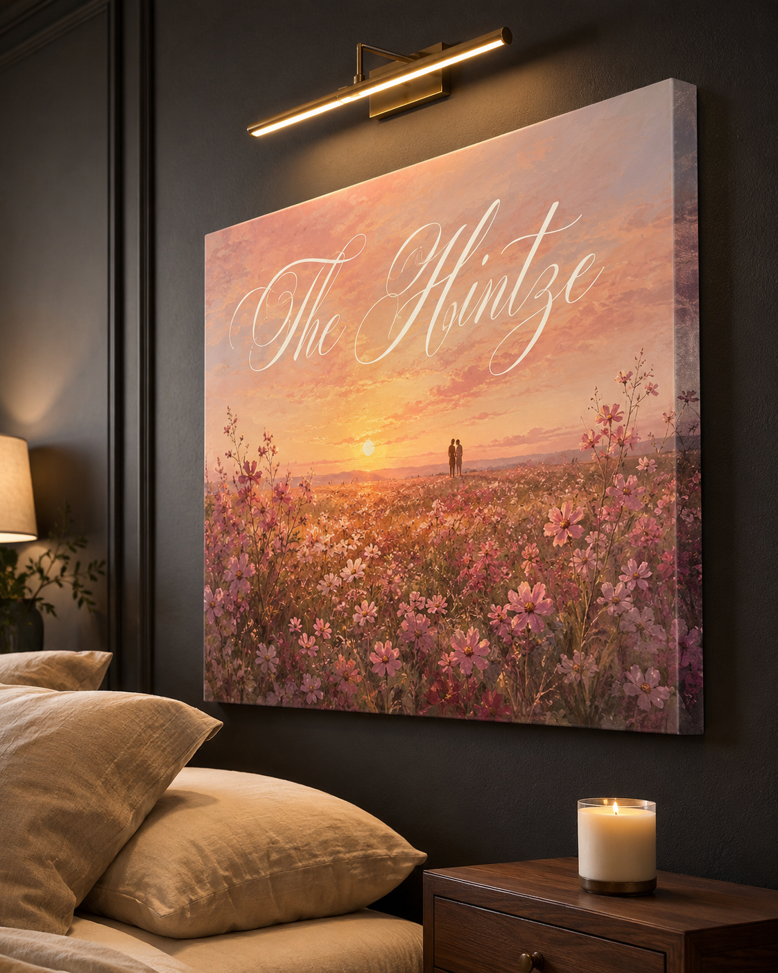 Custom Family Name Canvas Side Angle - 1.5 inch Gallery Wrap Depth