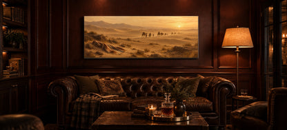 Joseph Sold Into Egypt Genesis 37 Christian canvas in a mahogany den