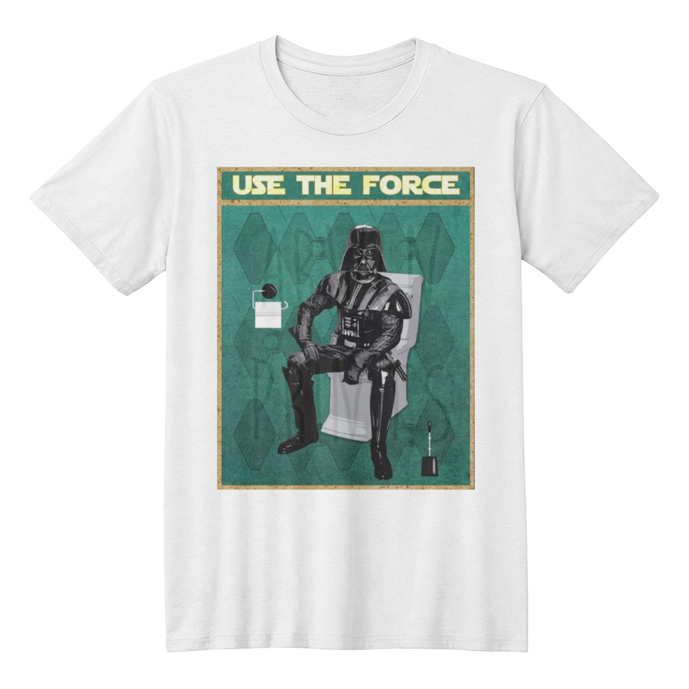 Star Wars Darth Vader Use The Force T-shirt Darth Vader T-shirt, Funny Bathroom T-shirt Print Star Wars Bathroom T-shirt