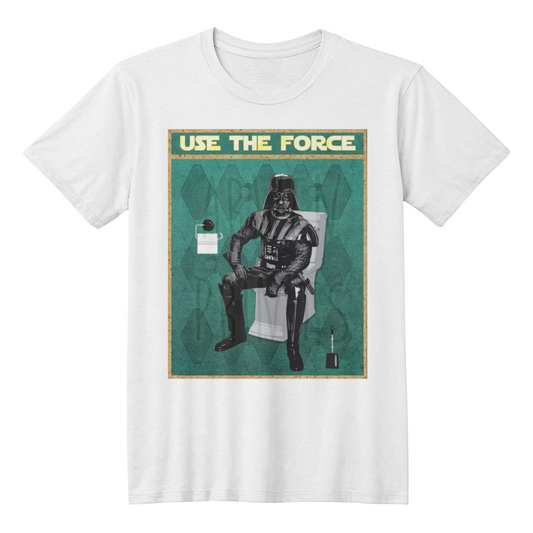 Star Wars Darth Vader Use The Force T-shirt Darth Vader T-shirt, Funny Bathroom T-shirt Print Star Wars Bathroom T-shirt