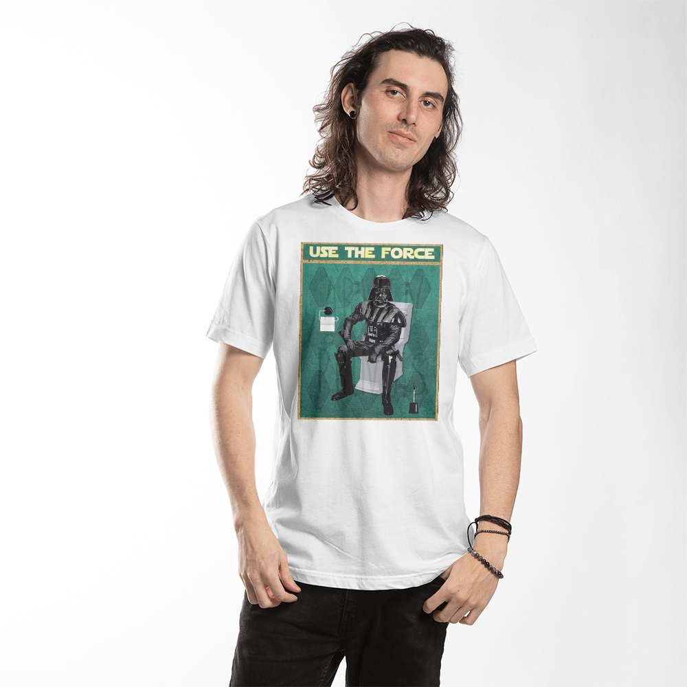 Star Wars Darth Vader Use The Force T-shirt Darth Vader T-shirt, Funny Bathroom T-shirt Print Star Wars Bathroom T-shirt