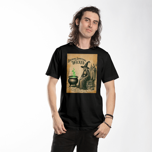 Witch on the Toilet T-shirt Print, Halloween Witch Bathroom T-shirt, Funny Bathroom T-shirt Print, Halloween Themed Bathroom T-shirt Print