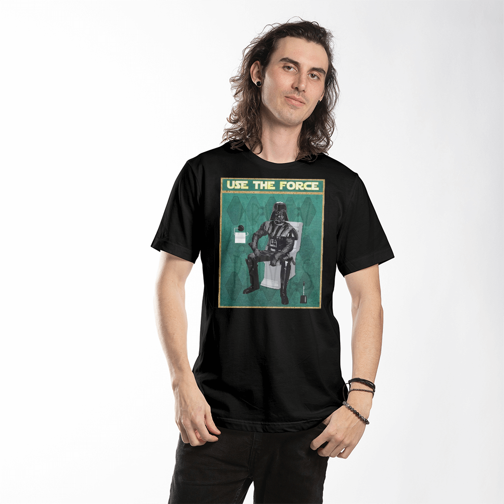 Star Wars Darth Vader Use The Force T-shirt Darth Vader T-shirt, Funny Bathroom T-shirt Print Star Wars Bathroom T-shirt