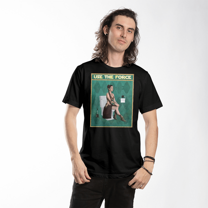 Star Wars Princess Leia Use The Force T-shirt Print, Funny Bathroom T-shirt Print, Leia Slave T-shirt Print, Star Wars Bathroom T-shirt, Star Wars T-shirt Print