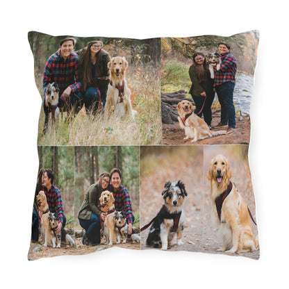 Personalized Photo Collage Pillow Custom Picture Cushion with Pets, Family, or Couple Photos Perfect Gift for Home & Loved Ones