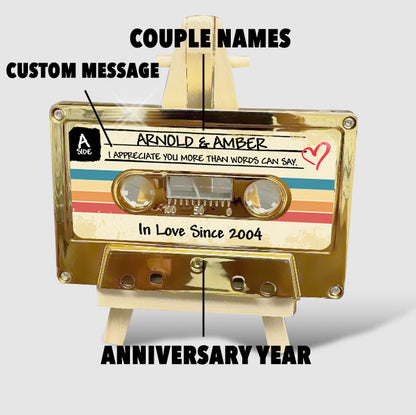 A Personalized Couple’s Playlist Mix tape - A Custom Mixtape for Two Hearts - Personalized Couple Mixtape – Custom Song Lyrics Gift for Him or Her