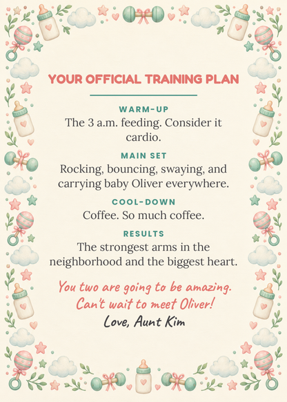 Inside: official training plan for new parents
