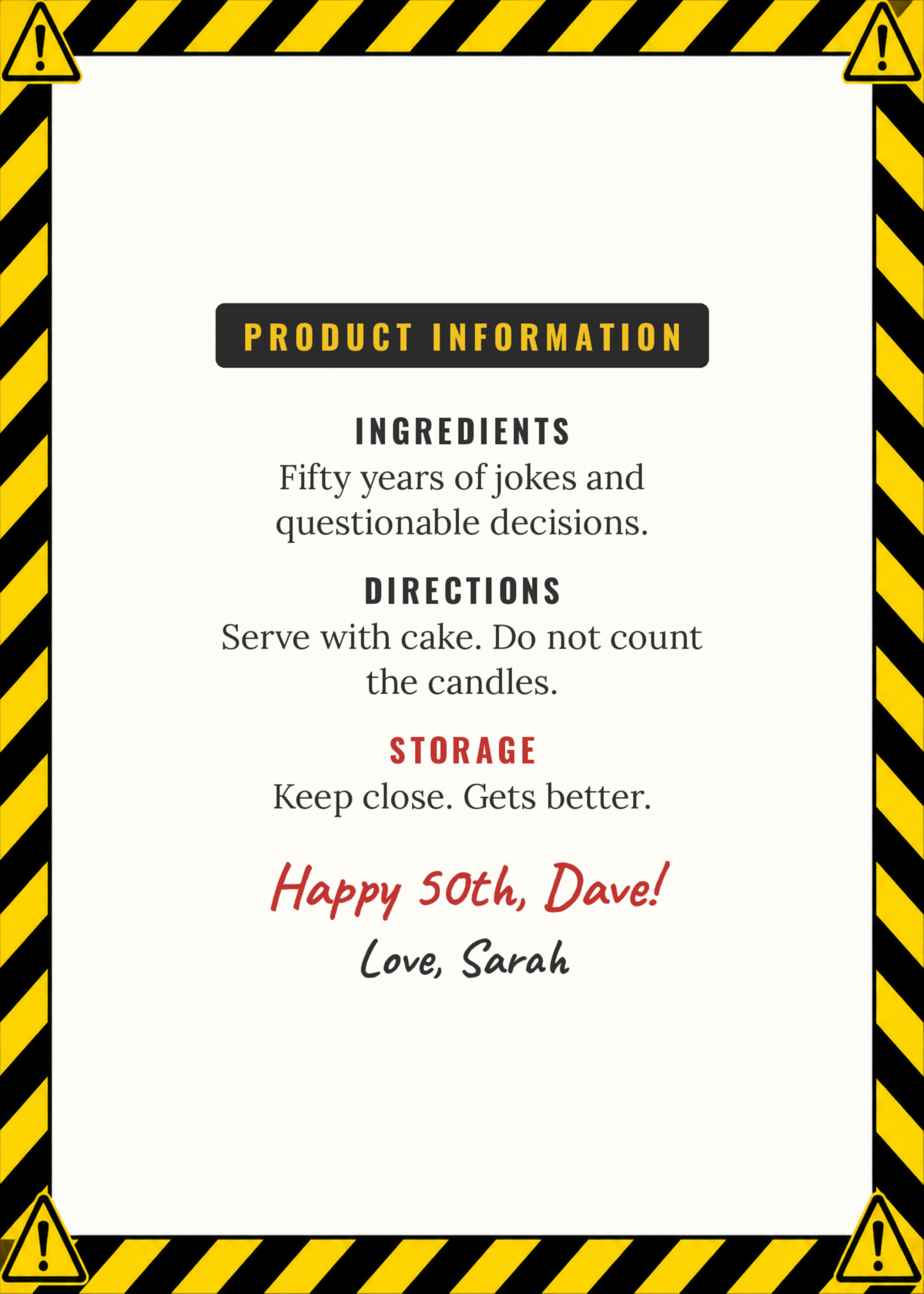 Inside: product information and side effects