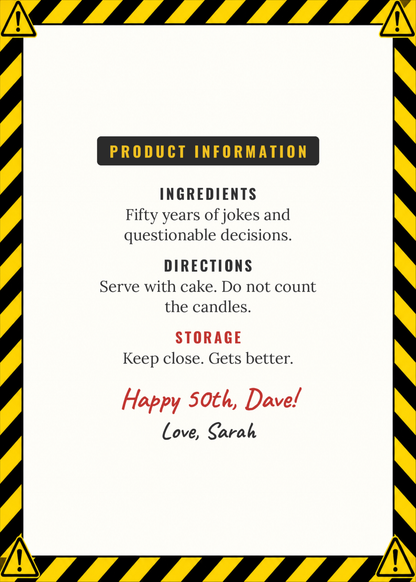 Inside: product information and side effects