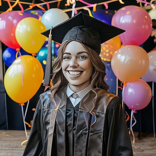 Graduation life-size photo cutout standee