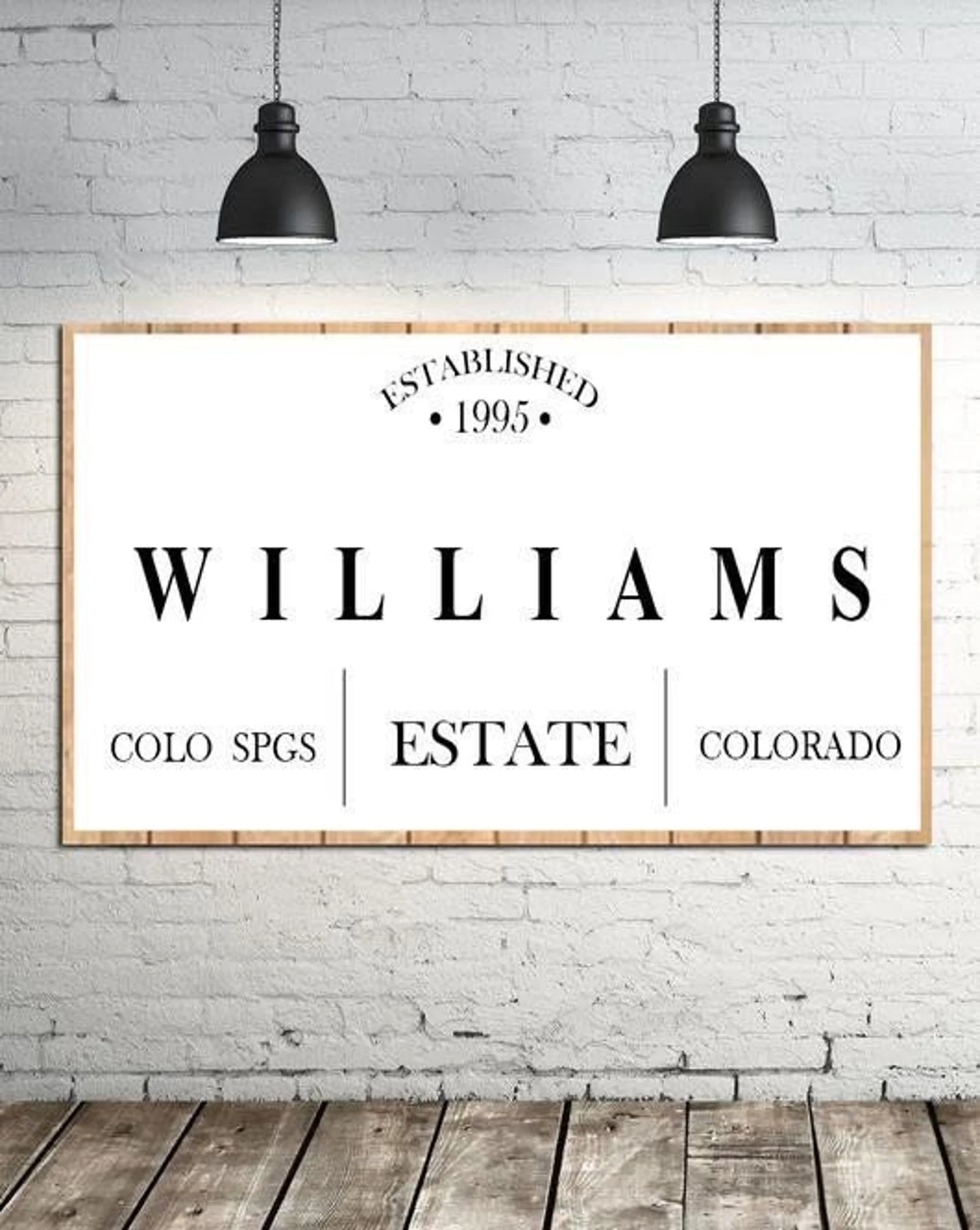 Custom Family Name Sign - Farmhouse Wall Decor - Home Sweet Home Sign - Home Wall Decor - Personalized Sign - House Warming Gift