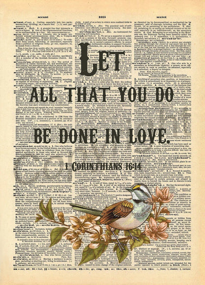 Bible Corinthians Dictionary Art Print