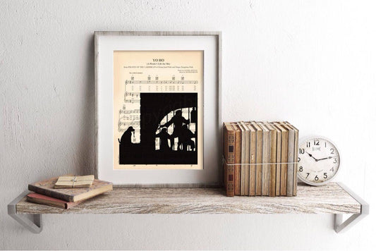 Pirates of the Caribbean Ride Jail Scene Sheet Music Wall Art — Disney Gift for Music Lovers
